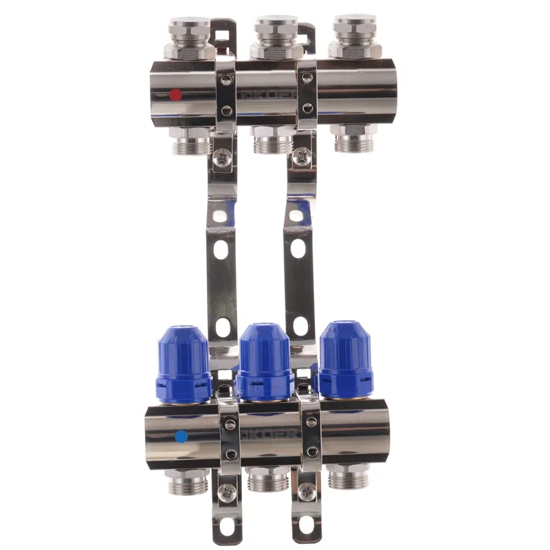 Колекторний блок з термостатіч. клапанами Koer KR.1100-03 1"x3 ways (KR2629) Київ - фото 1