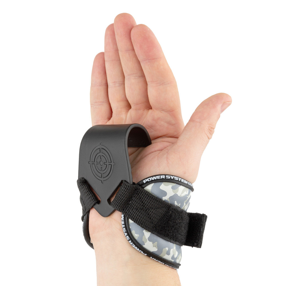 Гаки для тяги на зап'ястя Power System PS-3370 Hooks Camo Black/Grey L Луцьк - фото 6