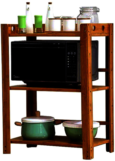 Етажерка для мікрохвильовки "Гудаута 3" капучино Миколаїв - фото 2