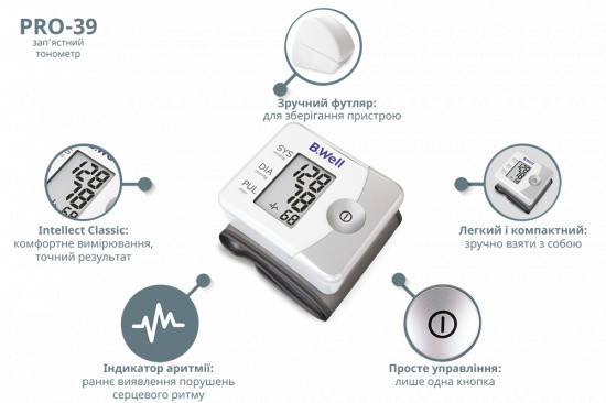 Зап'ястний тонометр B.Well PRO-39 Дніпро - фото 7