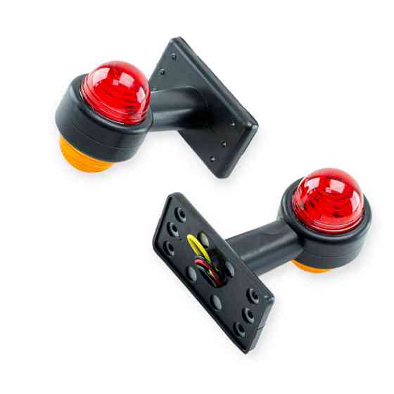 Фонарь (рог прямой) средний LED (red-yellow) (12-24V) габаритный Мукачево