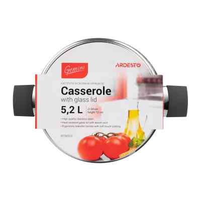 Каструля Ardesto Gemini з бакелітовими ручками 5,2 л (AR3652G) Вінниця