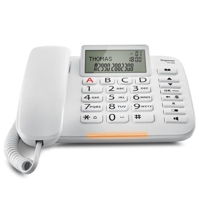 Дротовий телефон Gigaset DL380 IM White (S30350S217R102) Білий Харків - фото 2