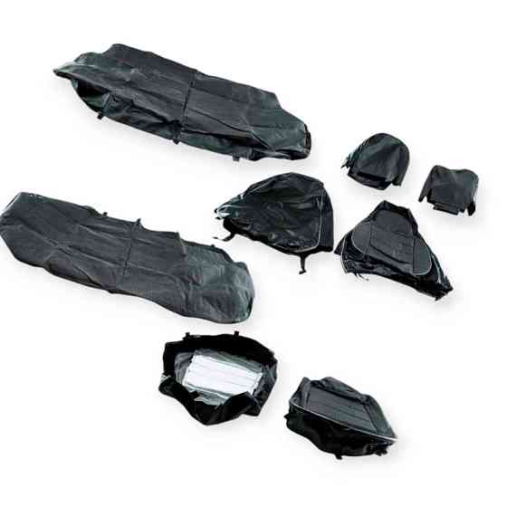 Чохли ваз 2108-21099, 2113-2115 "пілот" сірі шкірозамінник+тканина салону Мукачево