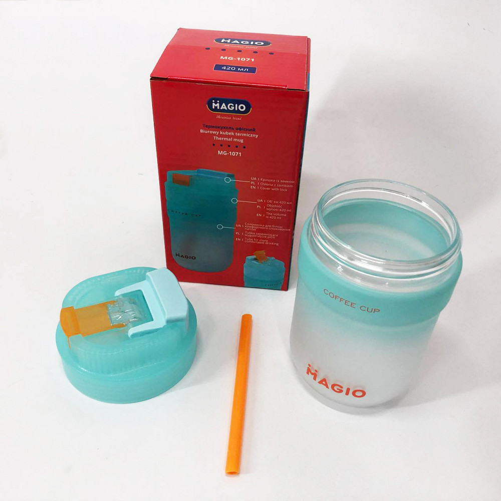 Термос для теплих напоїв Magio MG-1071 420 мл, Термос для чаю топ Термокружка походу SX-97 Івано-Франківськ - фото 9