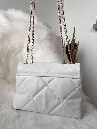 Сумка женская вечерняя нарядная бежевая дамская сумочка на цепочке сумки женские Белый Киев