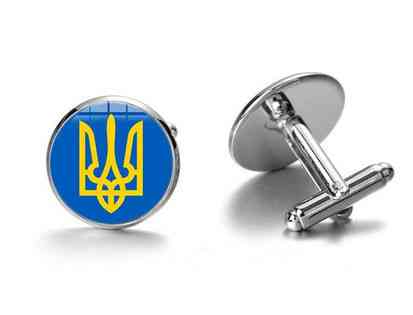 Запонки мужские Трезубец Украина Киев