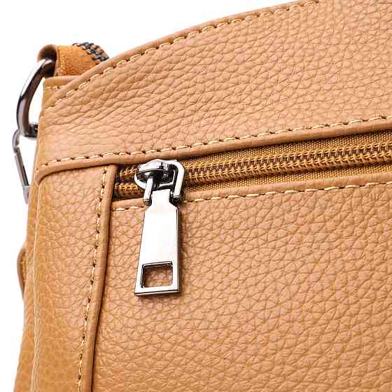 Елегантна сумка жіноча з натуральної шкіри Vintage 23008 Рудий Київ