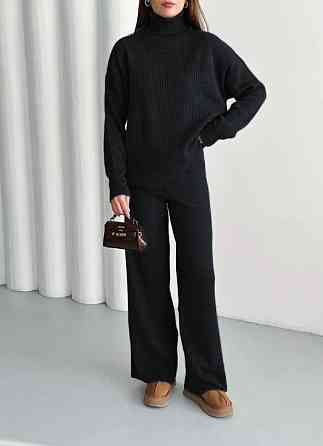 Женский теплый базовый костюм двойка мелкая машинная вязка Одесса