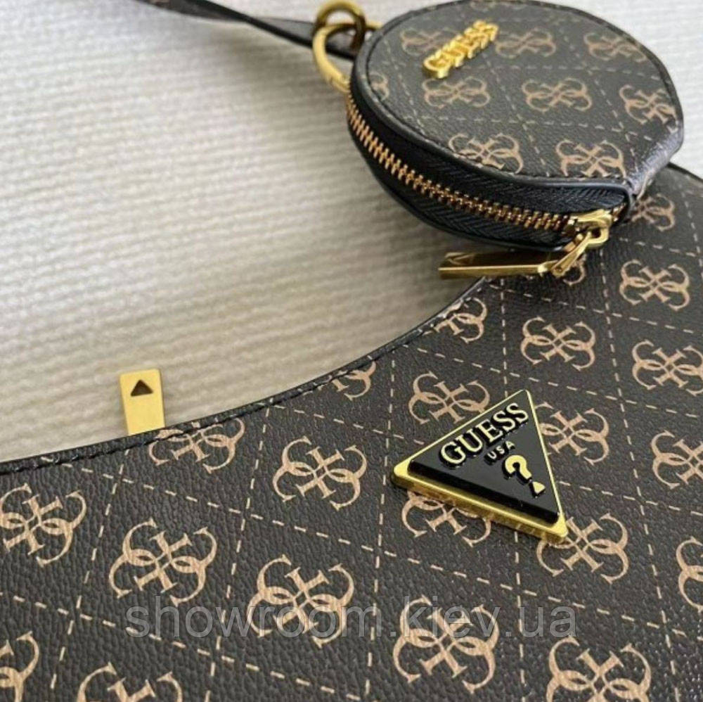 Жіноча сумочка на плече Guess (H7-13) brown Київ - фото 3
