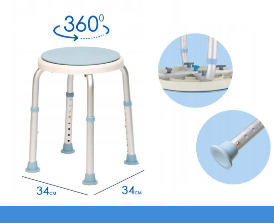 Стілець табурет для ванни та душу Doctor Life 12455TF-1 Дніпро - фото 2