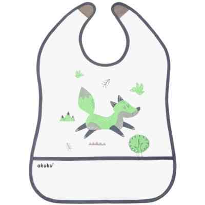 Нагрудничек Akuku с карманом, Лисенок (A0519) Винница