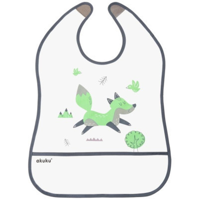 Нагрудничок Akuku з кишенею, Лисеня (A0519) Вінниця - фото 1