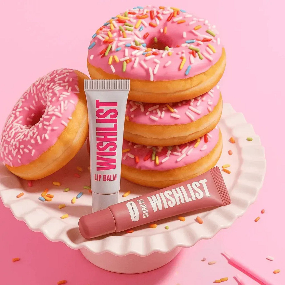 Набір 4 бальзамів-блисків для губ Blessed Honey & Crystal Sorbet & Sweet Candy & Velvet Coral Lip Gloss Balms Wishlist Київ - фото 2