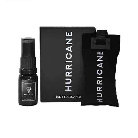 HURRICANE BLACK (SAS-BLACK-MIR) — Автомобільний ароматизатор саше з флаконом 10 мл | Дзеркало | Чорний Ковель