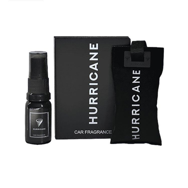 HURRICANE BLACK (SAS-BLACK-MIR) — Автомобільний ароматизатор саше з флаконом 10 мл | Дзеркало | Чорний Ковель - фото 1