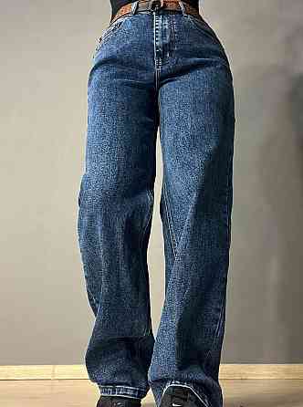 Джинсы женские Vanver 8230 палаццо широкие с ремнем синие, синий, 30, 30, 81 см, 105 см Киев