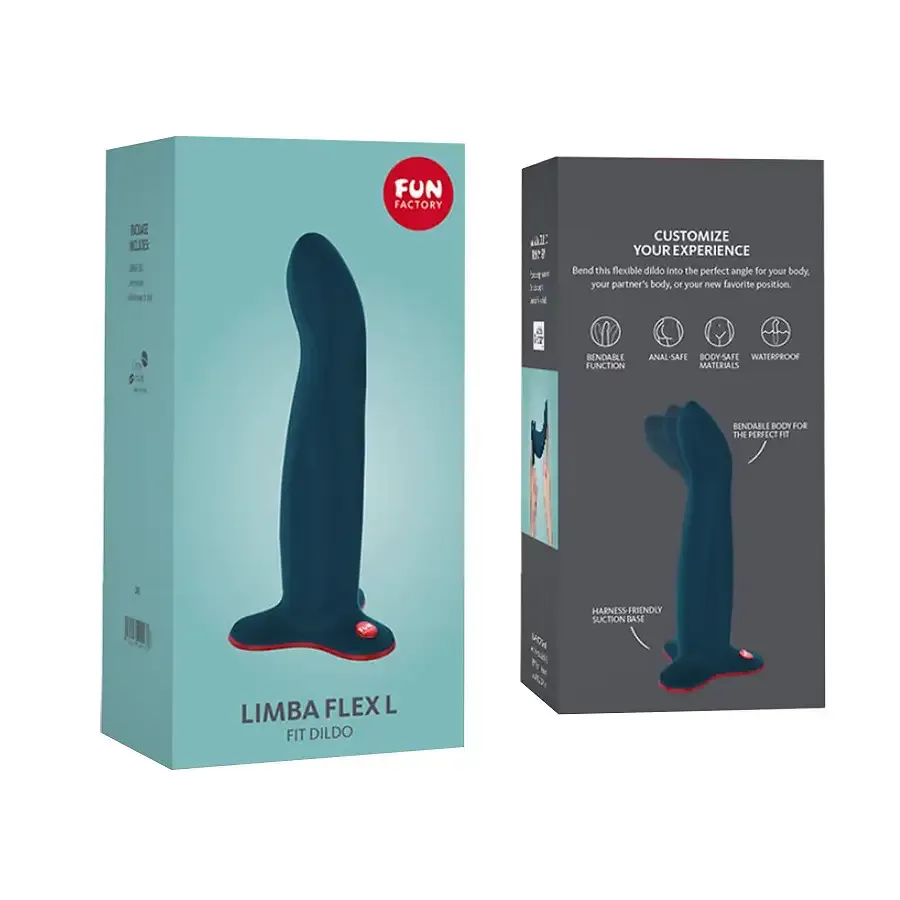 Фалоімітатор Fun Factory LIMBA FLEX L, колір морської хвилі, гнучкий, з ефектом пам’яті, підходить для точки G Львов - изображение 7