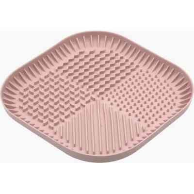 Универсальная посуда для животных Fiboo Fiboowl коврик для слизывания лакомства и еды, L розовый (FIB0228) Винница