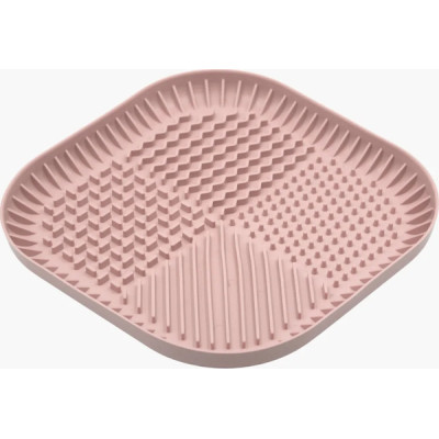 Универсальная посуда для животных Fiboo Fiboowl коврик для слизывания лакомства и еды, L розовый (FIB0228) Винница - изображение 1