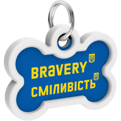 Адресник для животных WAUDOG Smart ID с QR паспортом "Смелость", кость 40х28 мм (0640-0231) Винница - изображение 4