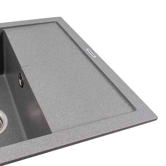 VALESO Гранітна кухонна мийка Valeso 5850 REYNA матова з сушкою, сірий мусон Киев