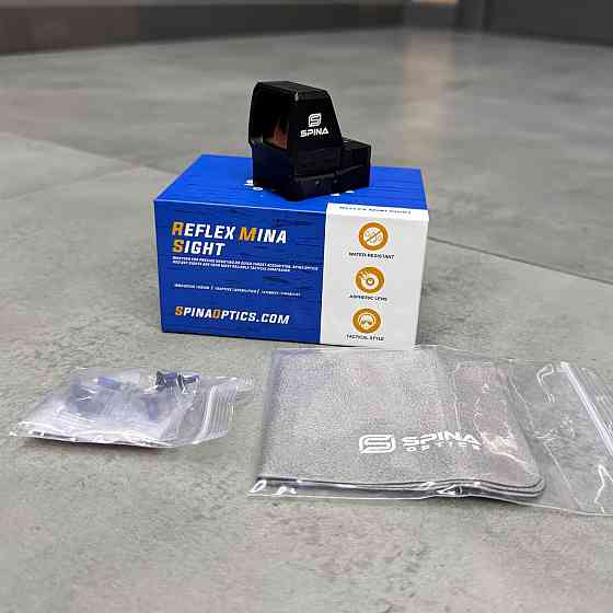 Прицел коллиматорный Spina Optics Scorner Pro 1x22x25 Tactical 3 MOA Solar Red Dot, IPX7 Solmir Киев