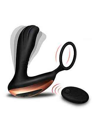 Массажер простаты - Prostate Massager With Ring, 10 Function Sex Aura Киев