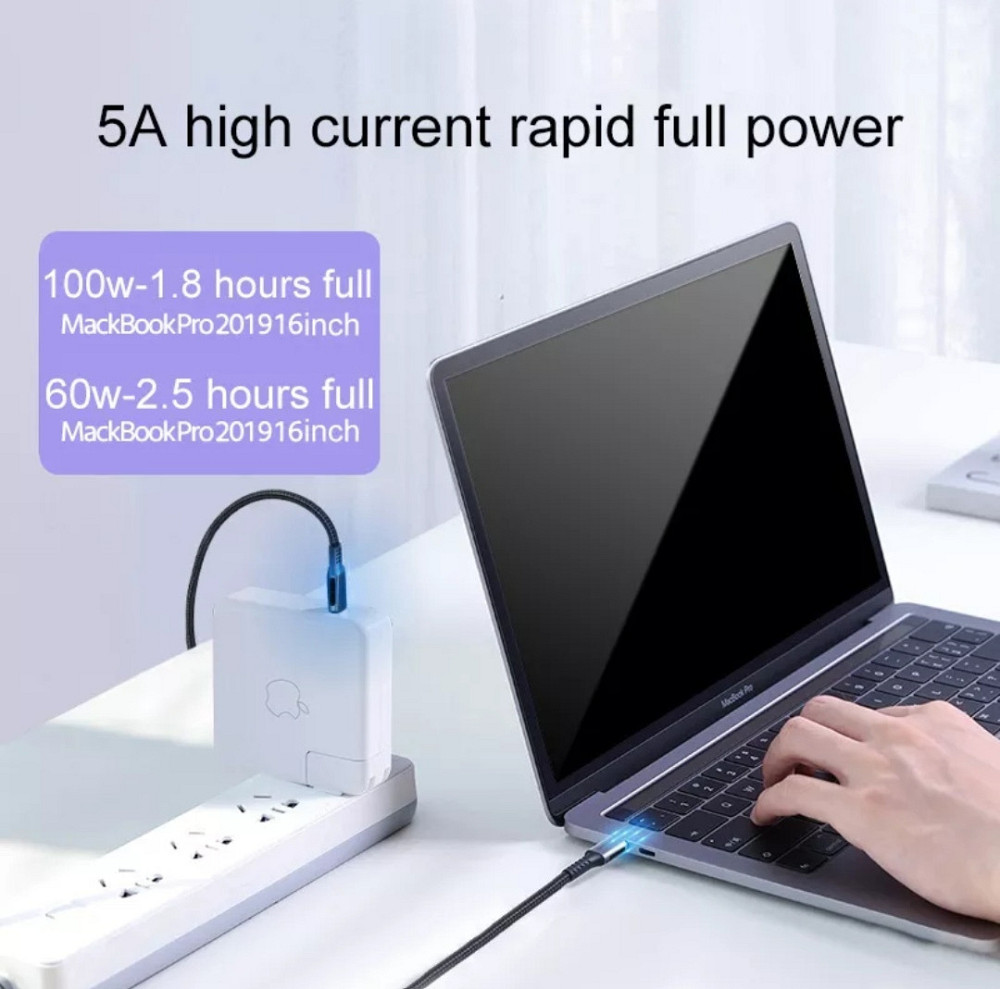 USB Type C — USB Type C 100w кабель версії 3.1 з підтримкою 4K відео від Ugreen довжина 2 метри Київ - фото 2