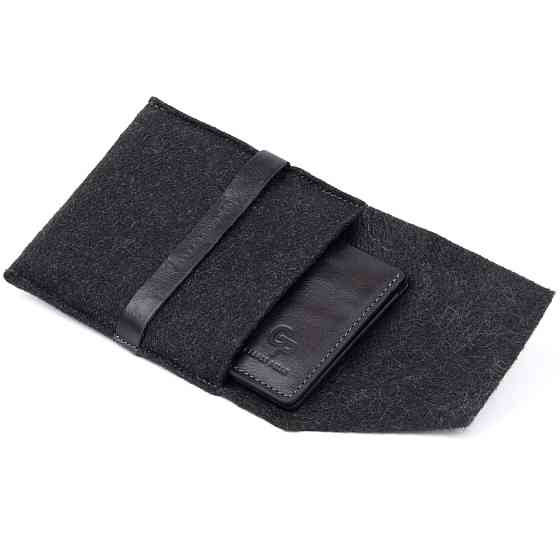 Горизонтальное портмоне в гладкой коже без застежки (GRANDE PELLE) Киев