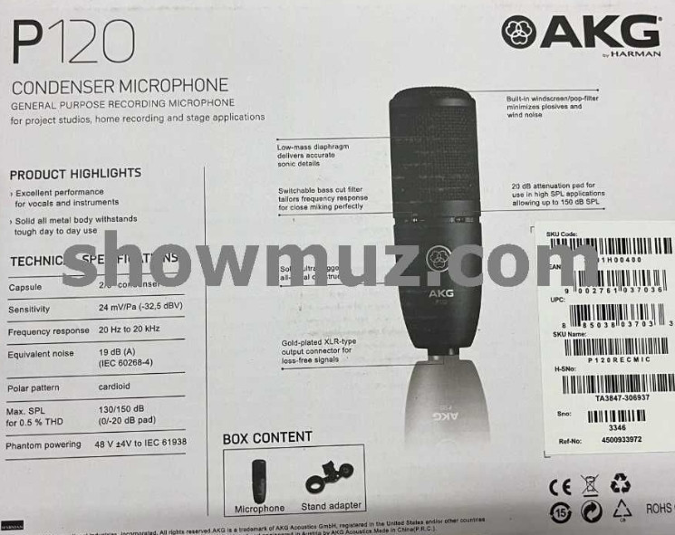 Микрофон AKG P120 НОВЫЙ в наличии. Киев - изображение 1