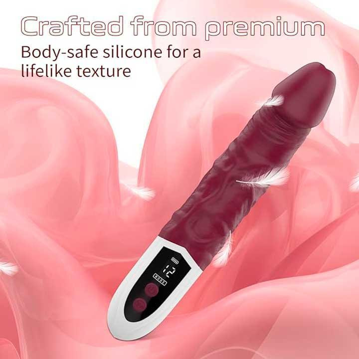 Реалістичний вібратор Satisfyer Lover 12 режимів бордовий Вінниця - фото 6