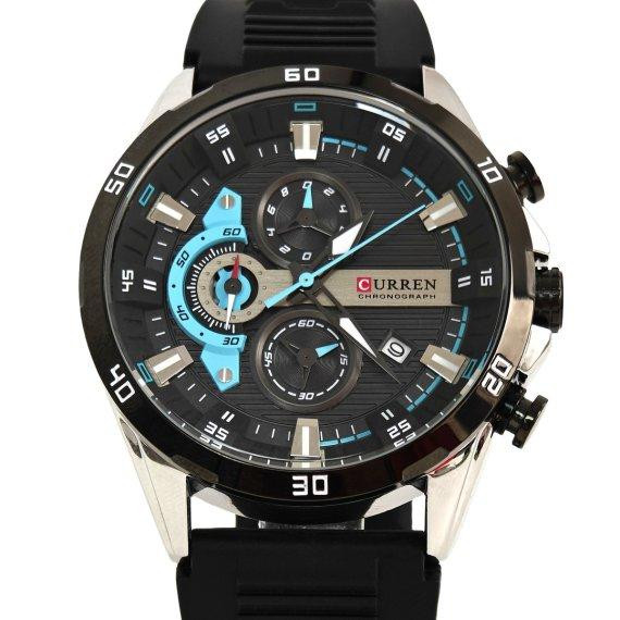 Годинник чоловічий наручний Curren Roberto Elastic Black (2 ремінці) Київ - фото 2