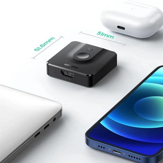 Спліттер 2 в 1 HDMI 2.0 Ugreen CM217 Луцьк - фото 4