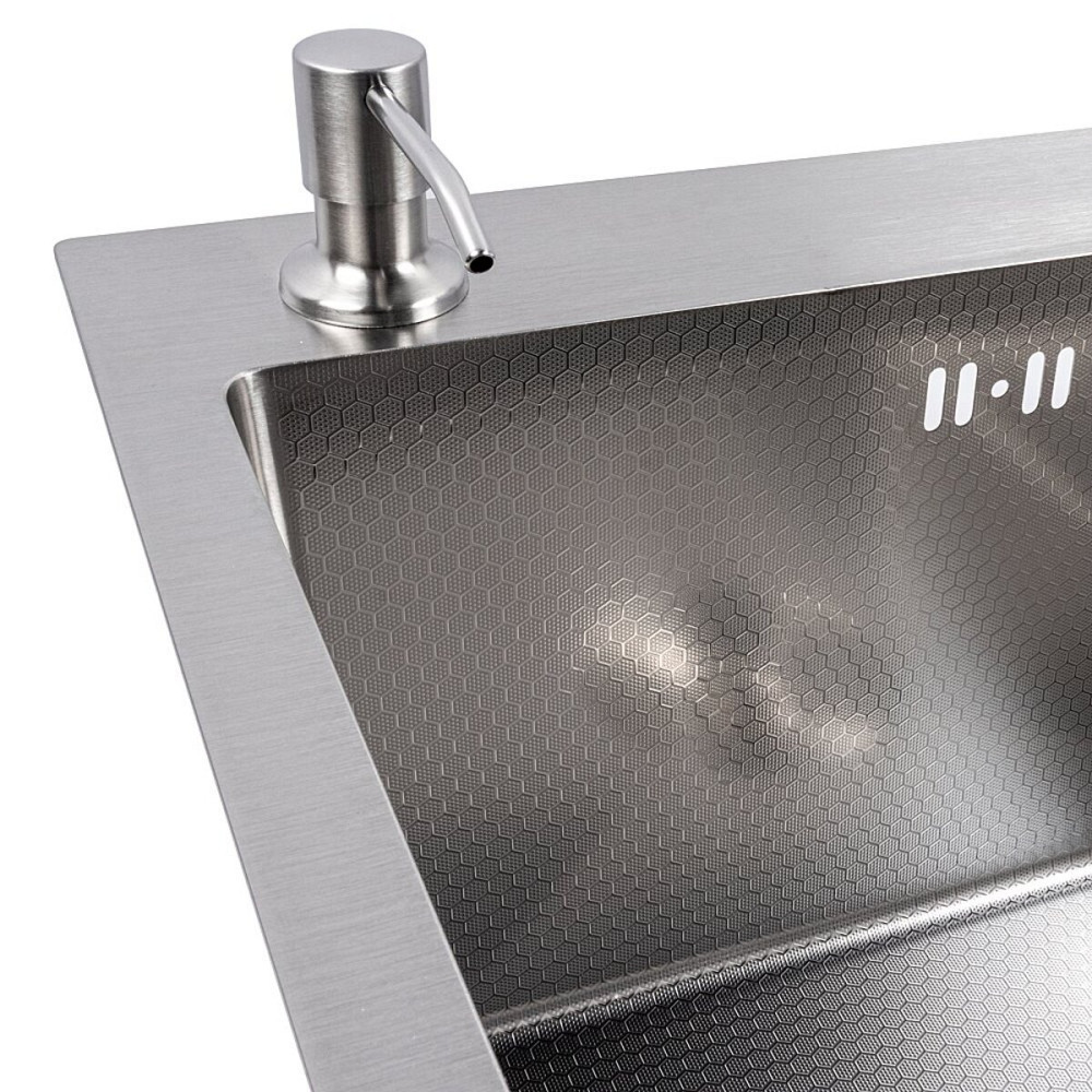 Мийка кухонна нержавіюча сталь для кухні VALESO CM 6550 L DÉCOR Handmade 3.0/0.8 Коломыя - изображение 10