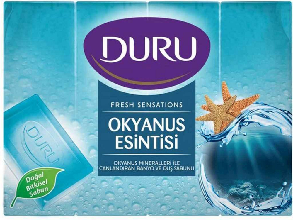 Мило Fresh Sensations екопак Океанський бриз 4 х 150 г ТМ DURU Київ - фото 1