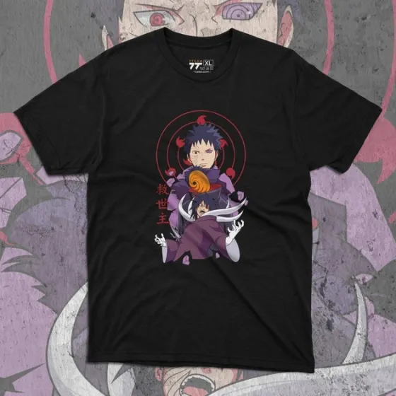 Футболка для подростка мальчика с принтом Наруто Обито Учиха 2 Размер 160 Anime10521 Днепр