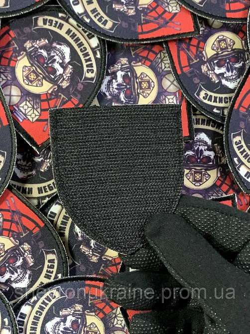 Печатный шеврон ПВО (Форма щит. На липучке) Размер 8x7.5см Киев - изображение 7