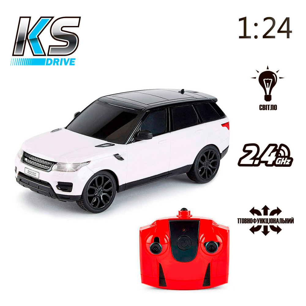 Автомобіль KS Drive на р/к - Land Rover Range Rover Sport (1:24, 2.4Ghz, білий) Дніпро - фото 8