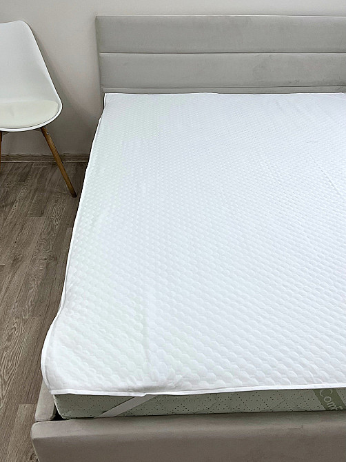 Ecotton Наматрацник Aqua-stop Ecotton Jaсquard 200х200 см водонепроникний жакардовий з резинкою Киев - изображение 4