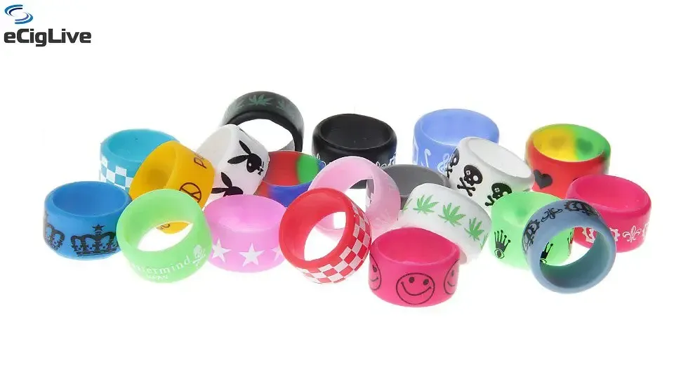 Декоративное силиконовое кольцо (разные цвета, широкие) Киев - изображение 1