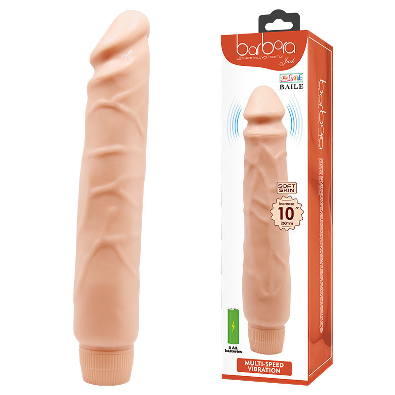 Вібратор - Barbara Jack Vibrator 10" Flesh Sex Aura Київ - фото 1