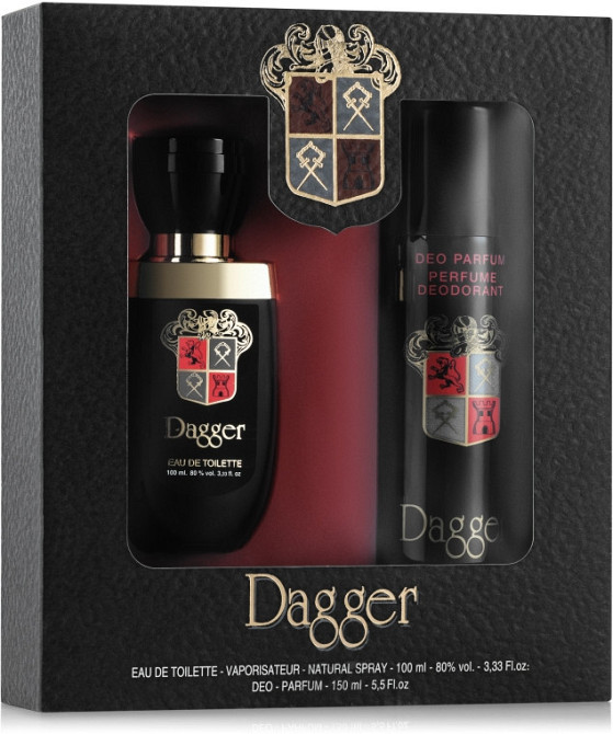 Набор для мужчин Dagger Dina cosmetics (туалетная вода 100 мл дезодорант 150 мл) Даггер Запорожье - изображение 3