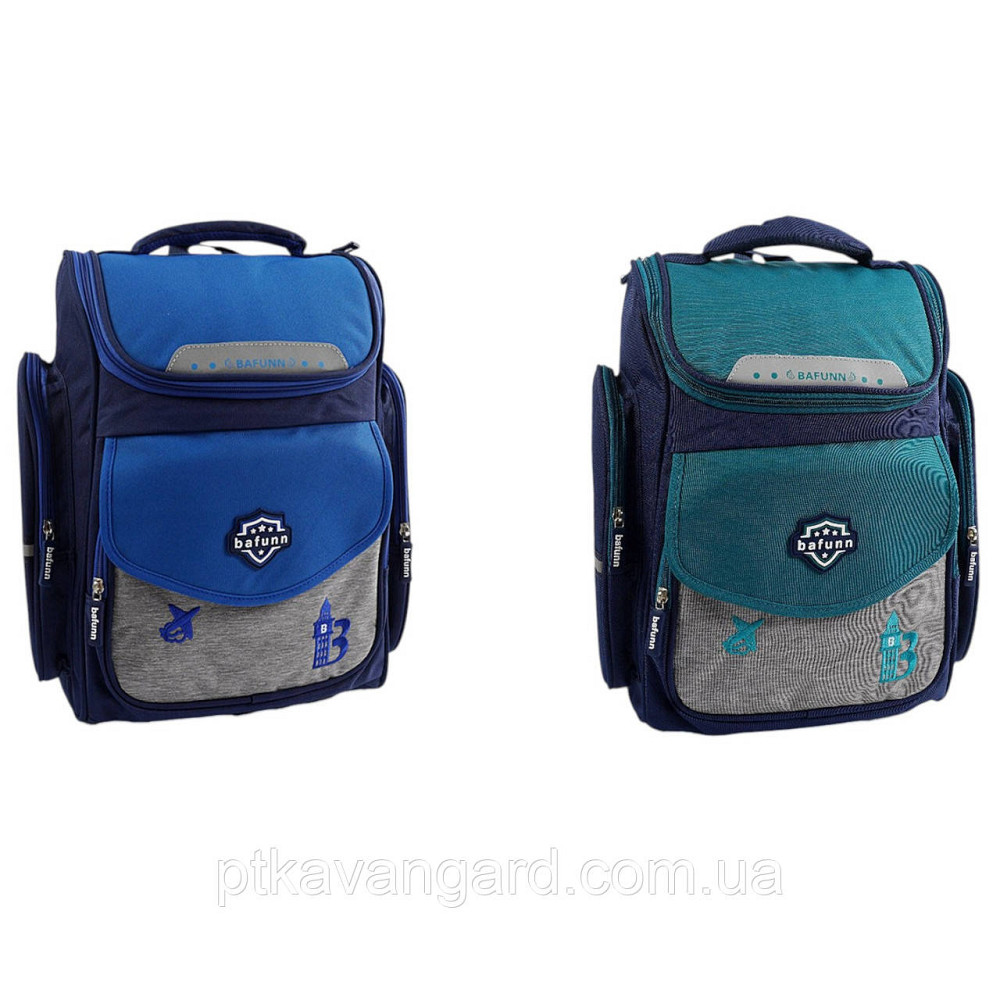 Школьный рюкзак подростковый (1 отделение, 3 кармана, нагрудный ремень, на молнии, в пакете) 2 цвета Хмельницкий - изображение 1