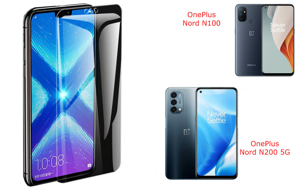 Захисне скло NeoGlass для OnePlus Nord N100, Nord N200 5G – надпрозоре та стійке Київ - фото 2