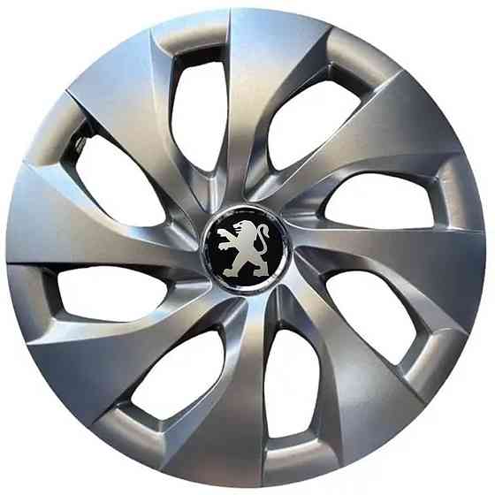 Автомобильные модельные колпаки R16 Peugeot 416 4шт, SJS, серебряные Киев