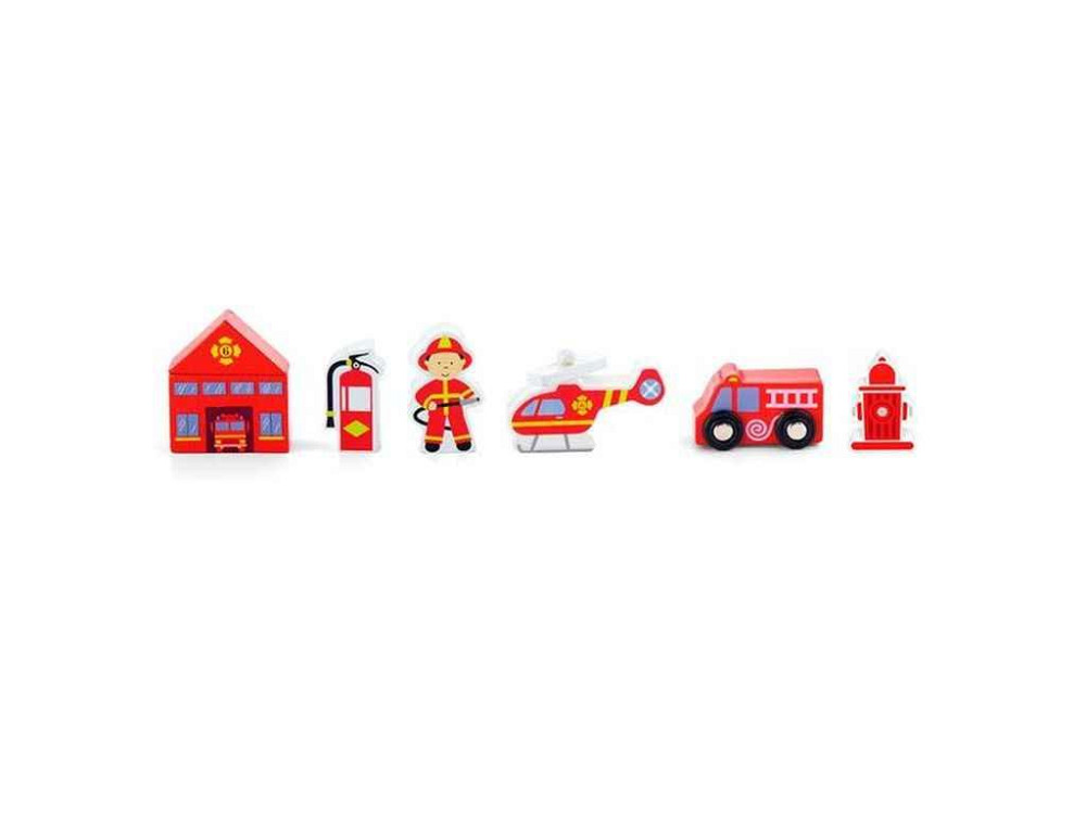 Набір для залізниці Пожежна станція (50815) ТМ Viga Toys Київ - фото 1
