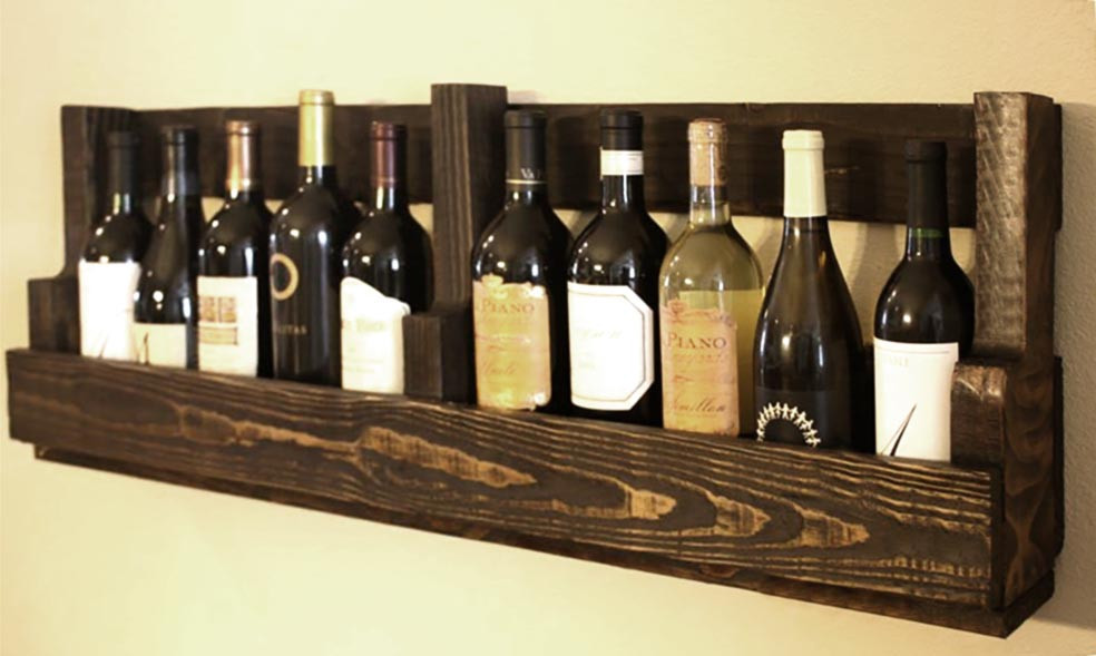 Настінна винна полиця "Андате" капучино Миколаїв - фото 1