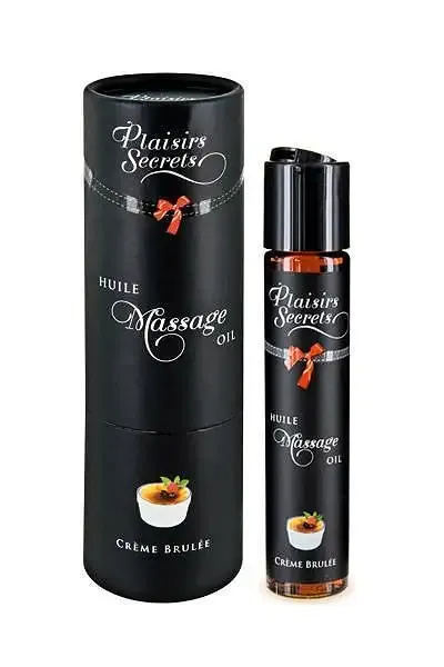 Масажна олія Plaisirs Secrets Creme Brulee (59 мл) з афродизіаками їстівна, подарункове паковання Львов - изображение 1