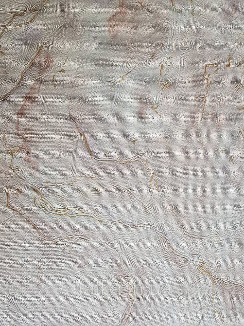 Шпалери метрові вінілові на флізелін Grandeco Poem під штукатурку під мармур структурні рожеві золотисті Київ - фото 2